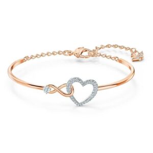 Diamond Heart Infinity Bracelet